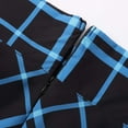 thumbnail image 7 of Women's Gothic Punk Plaid Pleated High Rise A-line Flare Mini Skirt Blue M, 7 of 7