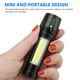 thumbnail image 2 of Linterna táctica recargable por USB de 2 piezas, luz LED superbrillante con batería y cargador integrados, con zoom, resistente al agua, 3 modos de luz, linterna portátil para acampar, senderismo,, 2 of 7