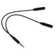 thumbnail image 1 of Cable Adaptador de sonido Negro de 3,5 Mm a 2 para Micrófono Amplificador de Guitarra perfke Cable adaptador de audio 2 en 1, 1 of 7