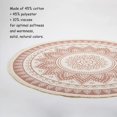 thumbnail image 5 of Alfombra Bohemia Redonda de Algodón para Exterior de 120 cm con Borlas para Dormitorio, Jardín, Terraza, Lavable a Máquina, 5 of 5