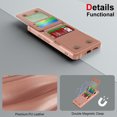 thumbnail image 6 of for Google Pixel 8 Wallet Case, Built-in 4 Card Holders Kickstand Purse Cover, Military Grade Enhanced Corners Drop Protection, Rugged Protective Phone Case for Google Pixel 8, Rosegold, 6 of 8