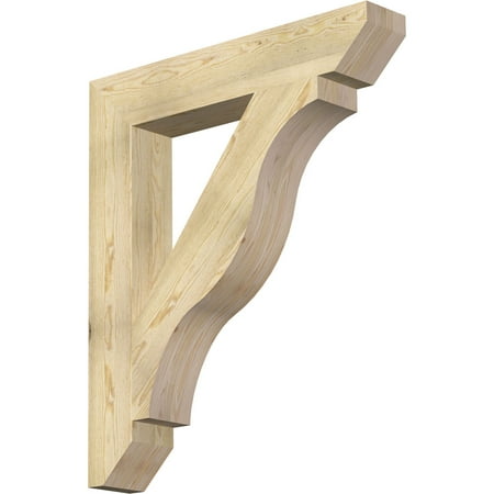 

Ekena Millwork 6 W x 36 D x 42 H Funston Slat Rough Sawn Bracket Douglas Fir