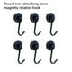 thumbnail image 2 of Toystoory Colgador acoplable bufanda llaves gancho de almacenamiento Metal cocina baño titular DIY organizador refrigerador giratorio ahorro de espacio Cocina y Comedor Rotación de 360° negra Toystoory HA070988-03, 2 of 6