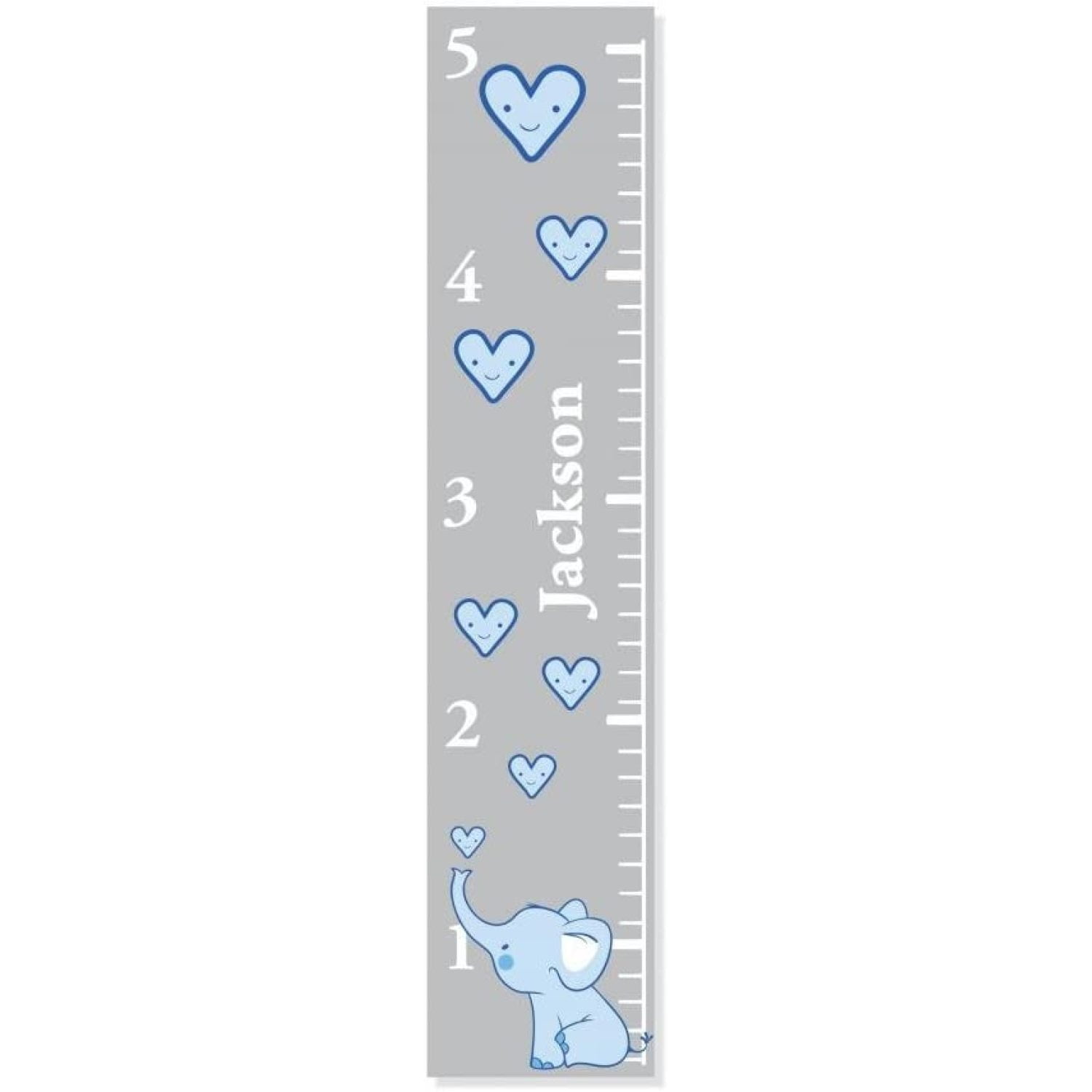 Personalized Children's Growth Charts for Boys Boys Elephant Growth