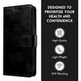 thumbnail image 5 of RadEnergy EMF Protection Leather Wallet Cover with Stand for iPhone 16 Pro Max – Black, 5 of 7