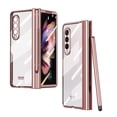 thumbnail image 1 of For Samsung Galaxy Z Fold 2 5G Cover with Screen Protector Shockproof Luxury Plating Clear Anti-fall Folding Case w/Pen, 1 of 5
