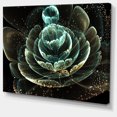 thumbnail image 2 of Art Numérique Fractal Flower Vert Clair - Impression sur Toile Florale, 2 of 3