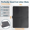 thumbnail image 2 of UPSKY Cat Litter Mat Kitty Litter Trapping Mat 31" x 24" Litter Box Mat Keep Floor Clean, 2 of 7