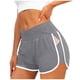thumbnail image 1 of Pantalones Cortos de Cintura Elástica Mujeres Sueltos Color Sólido Pantalones Cortos Deportivos Delgados, 1 of 4