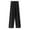 Black, variant on Womens Trousers Wide Leg Straight Leg Drapey Floor Sweeping Wool Pants