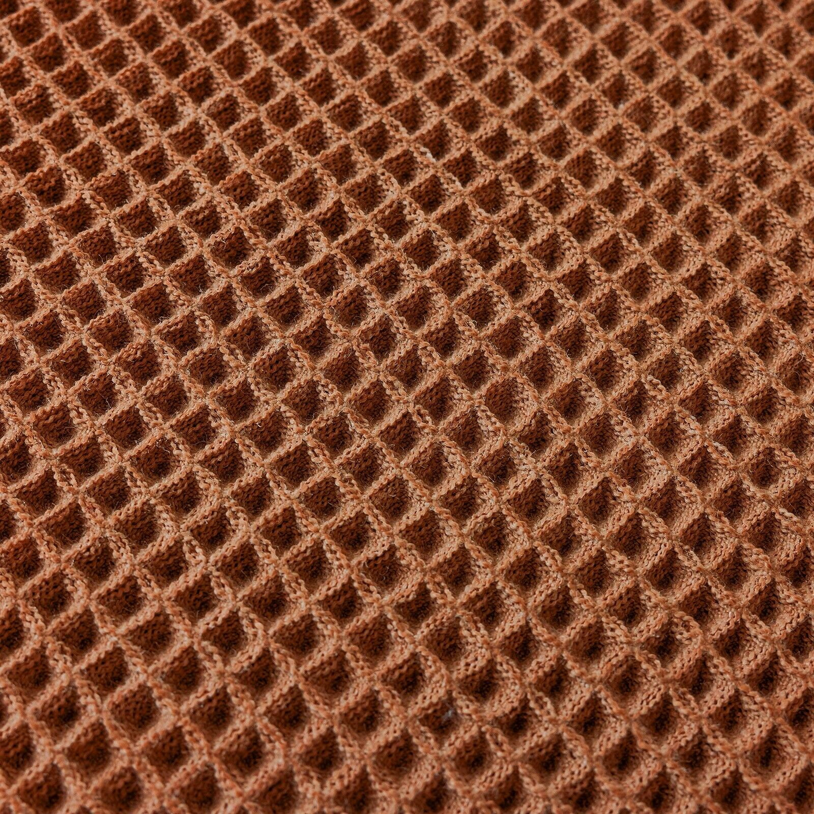 TOPCHANCES Non Slip Bath Mat, Waffle Woven Bathroom Mat, Super Absorbent Shower Mat Bathtub Mat, Front Door Mat with Tassels (23*35 in, Coffee)