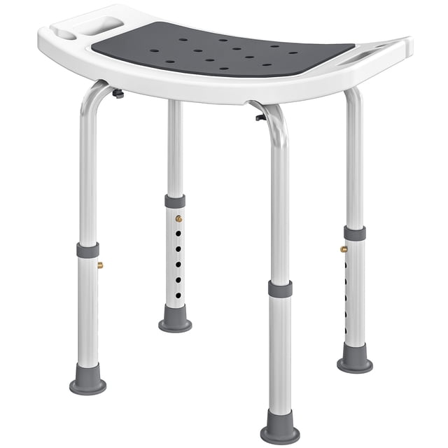Chaise de Douche à Hauteur Réglable Siège de Bain Rembourré pour Aîné,