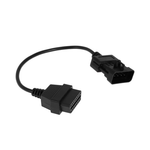Car Diagnostic Connector Adapter Extension Cable 10 Pin OBD to 16 Pin OBD2 Diagnostic Cable 12V 35cm 1 Pc