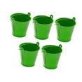 thumbnail image 4 of 5 cubos pequeños de metal, contenedores portátiles resistentes para pintar, centro de mesa para dulces Verde, 4 of 9