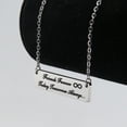 thumbnail image 4 of Forever Friend Necklace Today Tomorrow Always Infinity Bar Pendant Gifts for Best Friends, 4 of 5