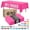 Cerise, variant on Exquisite Red Rectangle Plastic Tablecloth, 54" x 108", 48 Count, 66% Thicker Disposable Table Cover