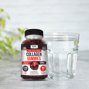 Kaya Naturals Collagen Gummy for Men & Women, 120 Count, 1000mg of Hydrolyzed Collagen, Vitamin C, Selenium & Biotin, Collagen/Strawberry Flavor (120 Gummies)