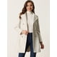 thumbnail image 4 of Abrigo Largo de Invierno para Mujer Abrigo Elegante de Doble Botonadura con Solapa Blanco crema XS, 4 of 5