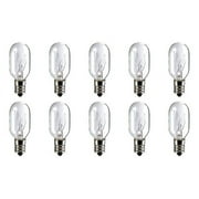 CEC Industries #20T-7 C 130V Bulbs, 130 V, 20 W, E12 Base, T-7 shape (Box of 10)