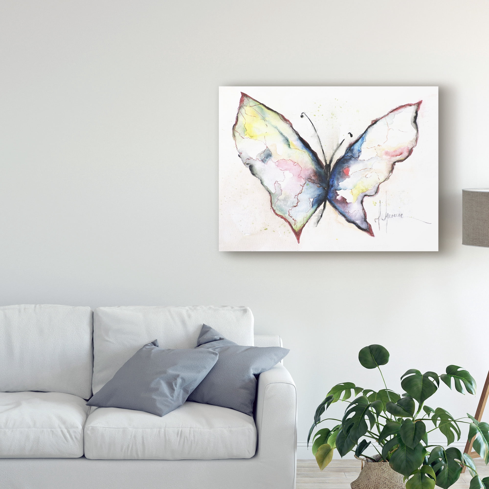 Trademark Fine Art 'Mariposa II' Canvas Art by Leticia Herrera