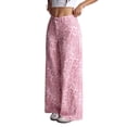 thumbnail image 2 of Women'S for Pink Leopard Wide Leg Jeans XXL, 2 of 8