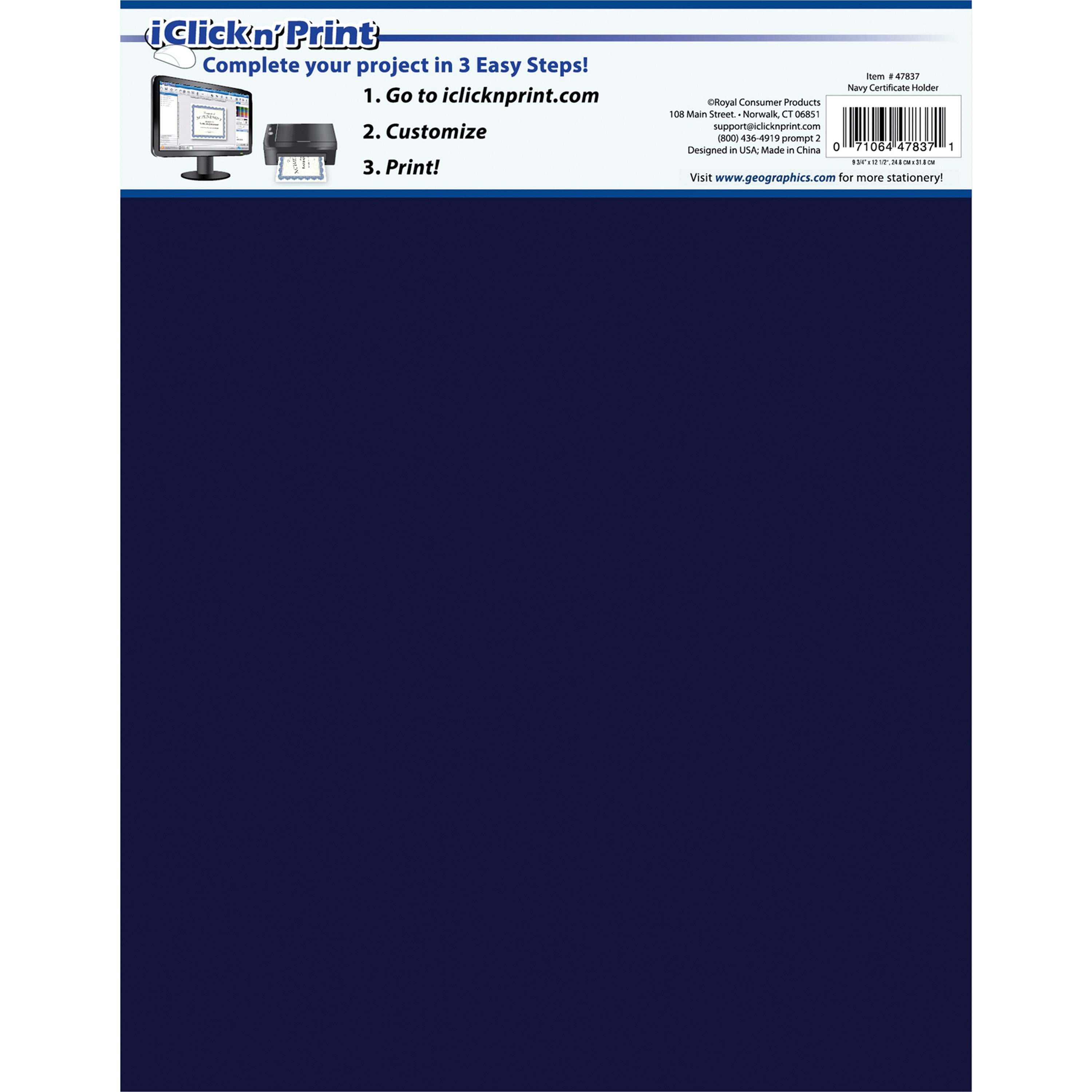 5//Pack Black 12 1//2 X 9 3//4 Skilcraft Gold Foil Document Cover