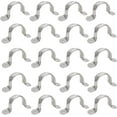 thumbnail image 1 of HSHDLDF 1.5inch Two Hole Strap U Bracket Stainless Steel Tube Strap Tension Clip Assortment Kit Heavy Duty Rigid Pipe Strap Clamp For The Inner Diameter of Water Pipe is 1.5inch 20Pcs（50mm）, 1 of 5