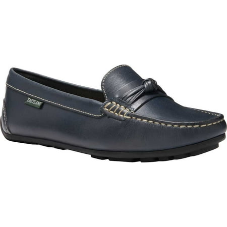 

Women s Eastland Danica Knotted Driving Moc Navy Leather 6.5 M