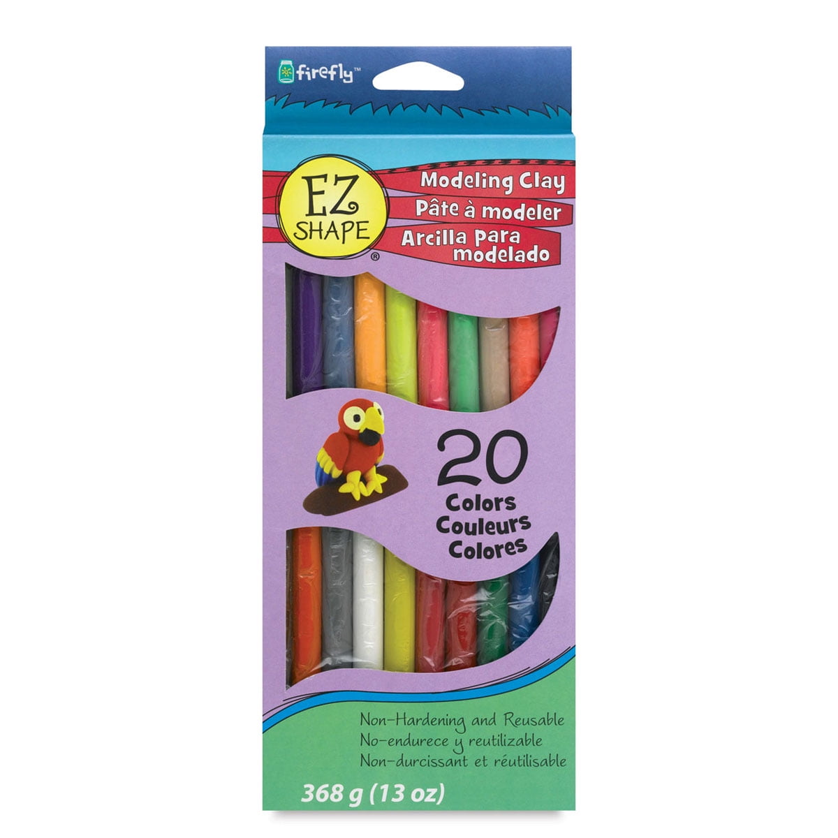 Sculpey EZ Shape Modeling Clay 20-Color Sampler, Non Drying