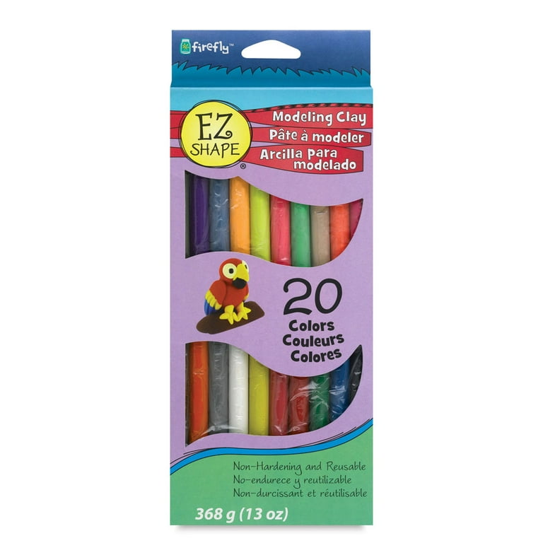 EZ Shape Modeling Clay 20-Color Sampler, Non Drying - MICA Store