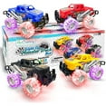 thumbnail image 3 of ArtCreativity Light-Up Monster Truck Set – 4 Mini Trucks with Flashing LED Tires, Kids Trucks for Toddlers & Boys Ages 3+, 3 of 6