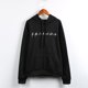 thumbnail image 3 of Moda mujer sudadera con capucha amigos carta impresión bolsillo delantero manga larga otoño invierno Abanopi Negro/XXL, 3 of 7