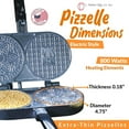 C. Palmer Extra Thin Pizzelle Iron Model 7500, Pizelle Maker Electric