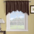 thumbnail image 2 of Royal Hotel Bedding Soho Chocolate-Brown Swag Valance, Solid Pattern 35x30 inches, 2 of 4