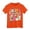 Orange, variant on MIXUE Toddler Girls Tops & T-Shirts 100 Days Of School Letter Print Round Neck Short Sleeve Casual Pullover Tee Shirts Sportwear,Blue,3-4 Years