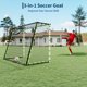 thumbnail image 5 of 3-in-1 Soccer Goal & Rebounder Net para Backyard 7 x 5 ft Multi-Angle Trainer cm de Profundidaduradero Steel Frame Ideal para Passing Filming Ball Control Outdoor Practice para Kids, 5 of 7