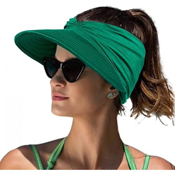 Sombreros deportivos con visera para mujer, gorra de béisbol con parte superior vacía, sombreros para el sol para mujer con protección UV, sombreros para el sol para niñas y mujeres en la pl