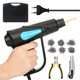 thumbnail image 1 of 70W Plastic Welding Machine,Hot Stapler Plastic Repair Kit, Hot Staple Gun Car Bumper Crack Repair Kit with Plier & 6 Types Hot Wave Flat Staples, 1 of 4