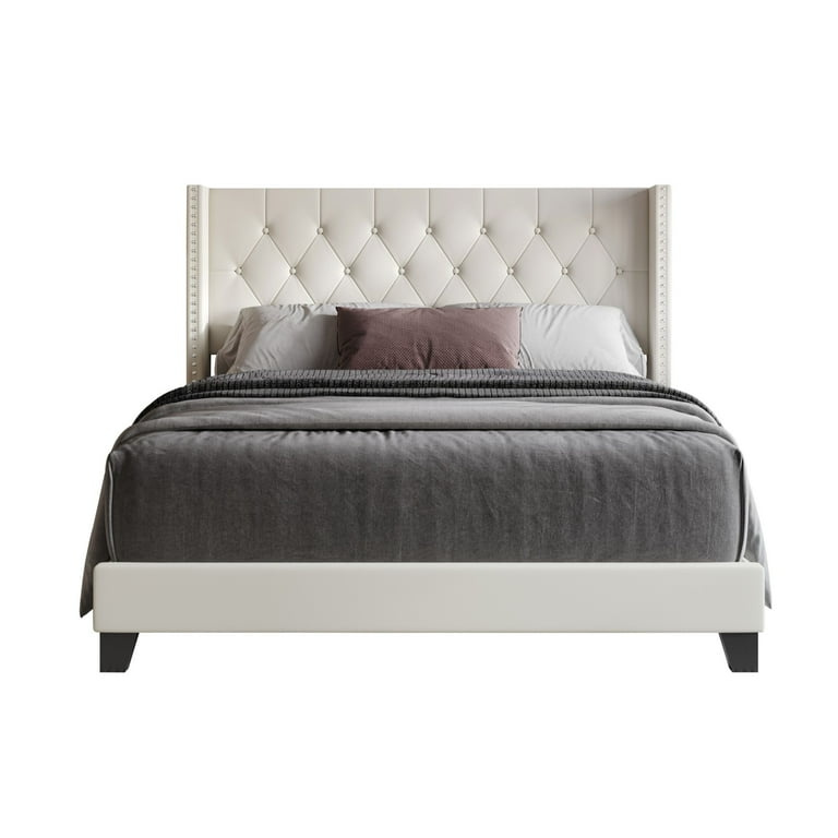 himemama　0509 Home Design Homer Queen Button-Tufted Wingback Upholstered