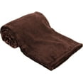 thumbnail image 4 of Bulk Twin Blankets for Wedding Guests, Favors, Homeless Adults Twin Fleece Bulk Throw Blankets 24 Pack for Weddings, Charity (All Brown Pack), 4 of 9