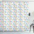 thumbnail image 1 of Ambesonne Cartoon Shower Curtain, Footprints Pattern Artwork, 69"Wx70"L, Multicolor, 1 of 3