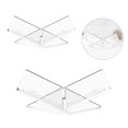 thumbnail image 2 of Clear Acrylic Book Stand, Frame Acrylic Book Holder, Open Bookstand for Display Reading Cookbook,, 2 of 8