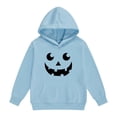 thumbnail image 4 of Abcomgle Girls Halloween Hoodie 7-8 Horror Pumpkin Face Sweatshirts with Hooded Casual Long Sleeve Girls Pullover Top with Pocket Fall Holiday Sweaters for Teens, 4 of 6