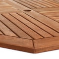 thumbnail image 5 of Sunnydaze 35.5" Meranti Folding Octagon Outdoor Dining Table, 5 of 7