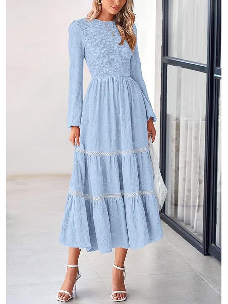 black winter midi dress Winter Moon Lace Trim Midi Dress Black