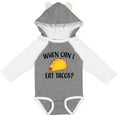 thumbnail image 3 of Inktastic When Can I Eat Tacos Baby Boys or Girls Long Sleeve Baby Bodysuit, 3 of 5