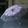 thumbnail image 2 of Transparent Clear Umbrella 3 Fold Umbrella, 2 of 5