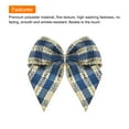thumbnail image 4 of Uxcell 80Pcs Mini Gingham Ribbon Bow 1" Checkered Fabric Satin Ribbon Bows for Craft DIY Navy Blue Cream, 4 of 4