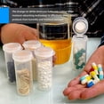 thumbnail image 4 of Wisesorb 8 Dram, 10pcs, Pill Bottle with Indicating Silica Gel Desiccant Cap (Orange to White), Medicine Bottle, Pill Bottles Empty with Caps, Empty Pill Bottles, 4 of 7