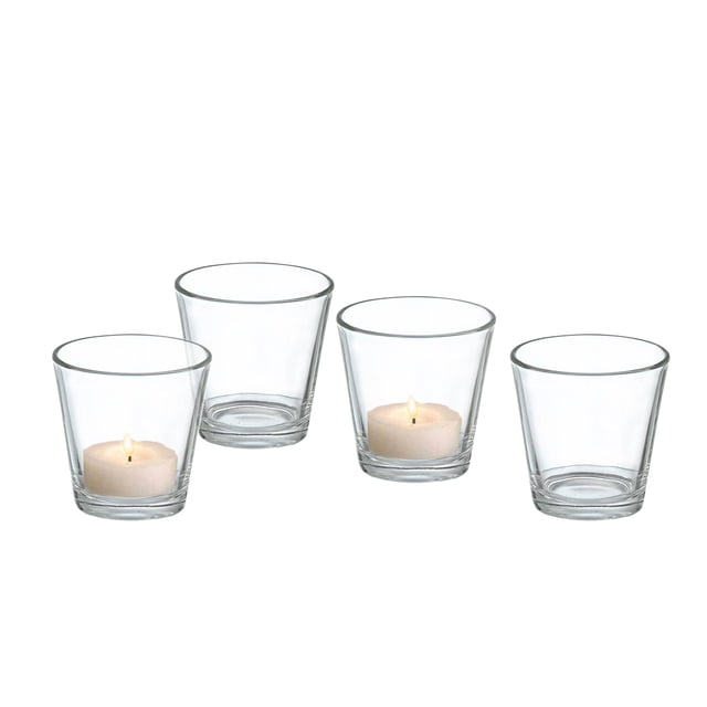 Mainstays Glass Tealight Holder 4pack
